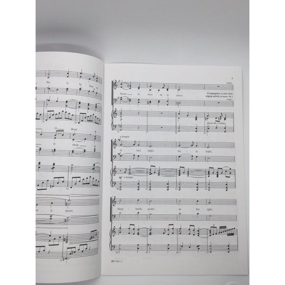 Silent Night by Craig Courtney SATB Choral Music Beckenhorst Press BP1366 - Picture 4 of 4